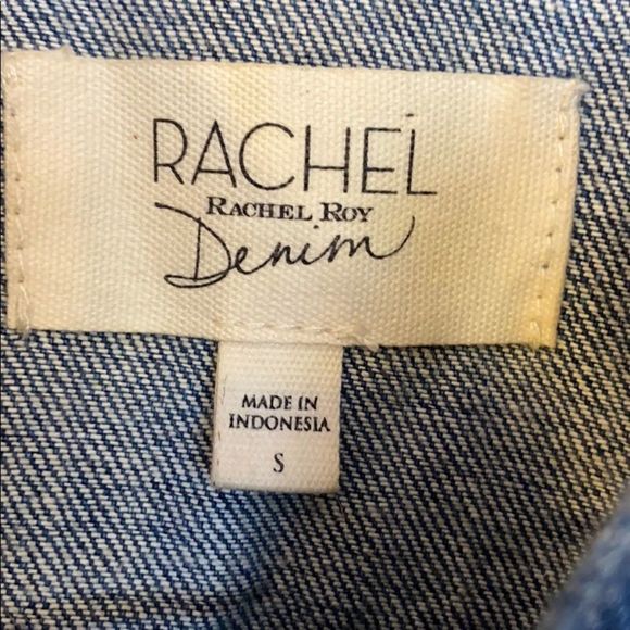 Rachel Roy, distressed denim jacket, size S - Picture 3 of 4
